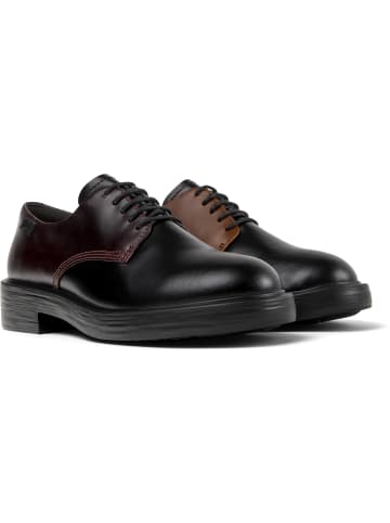 Camper Schnürschuhe " Dean " in Bordeaux Schwarz