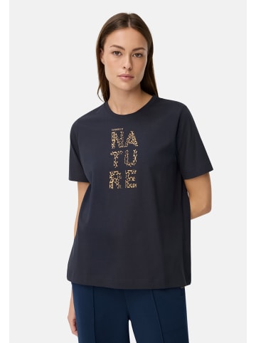 Camel Active T-Shirt aus reiner Baumwolle in Nachtblau