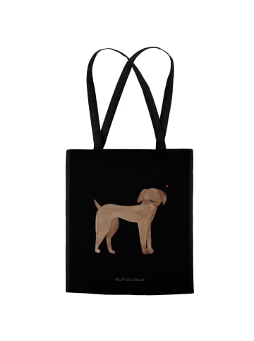 Mr. & Mrs. Panda Laptoptasche Hund Dogge ohne Spruch in Schwarz