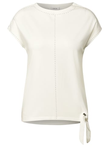 Cecil T-Shirt mit Dekosteinen in Weiß