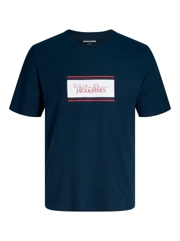 JACK & JONES PLUS T-shirt in Navy Blazer