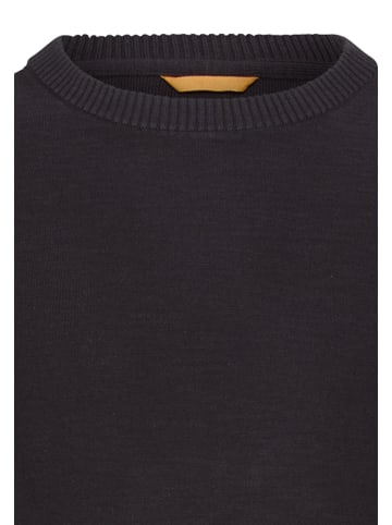 Camel Active Strickpullover aus reiner Baumwolle in Dunkelblau