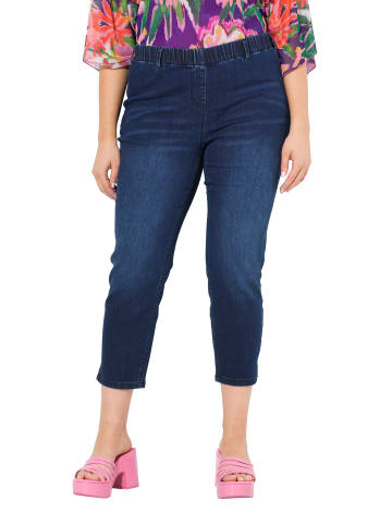 Ulla Popken Jeggings in dark blue denim