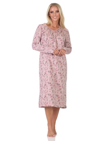 NORMANN Normann Damen Nachthemd fraulich in floralem Design - 88161 in altrose