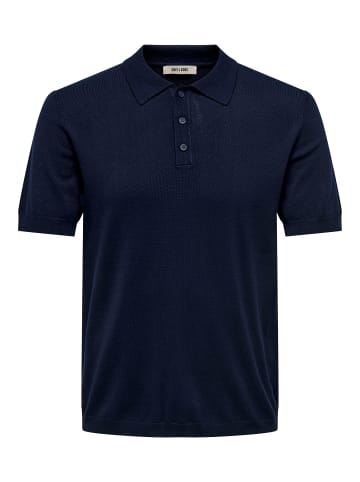 ONLY & SONS Polo in Dark Navy