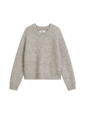 Marc O'Polo DENIM V-Neck-Strickpullover cropped in Stone Melange