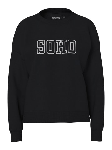 Pieces Sweatshirt in Black