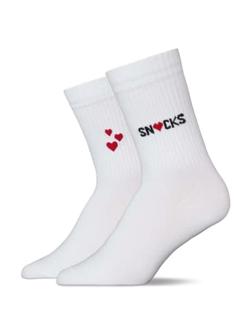 SNOCKS Tennissocken aus Bio-Baumwolle 4 Paar in Mix (SNOCKS Love)