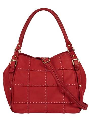Samantha Look Shopper echt Leder in rot