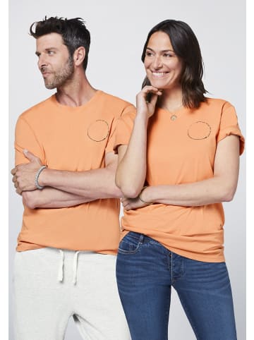 Detto Fatto T-Shirt Print-Botschaft in Orange