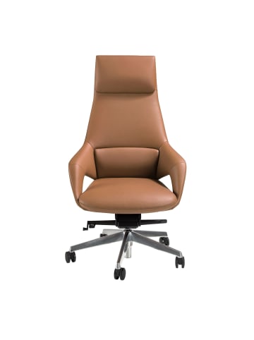 Angel Cerdá Büro-Drehstuhl 4209 in Braun / Stahl – (B)67 x (H)69 x (T)121 cm