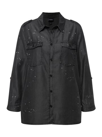 Ulla Popken Bluse in grey denim