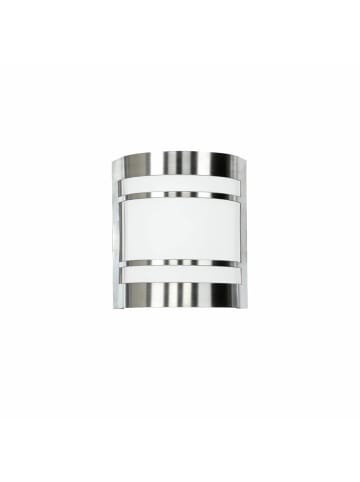 Licht-Erlebnisse Außen Wandlampe (B)14 x (H)16.5 cm in SilberSilber