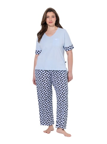 Ulla Popken Pyjama in hellblau