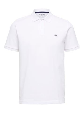 SELECTED HOMME Poloshirt 'Dante' in weiß