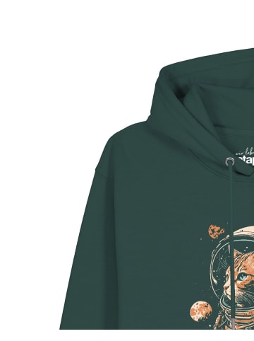 wat? Apparel Sweatshirt Catstronaut in Glazed Green