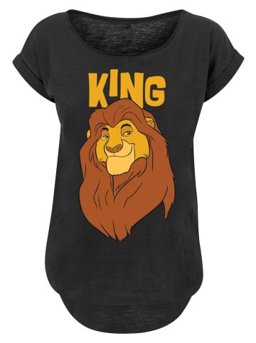 F4NT4STIC Long Cut T-Shirt Disney The König der Löwen Mufasa King in schwarz