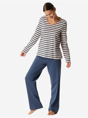 Schiesser Schlafanzug Casual Essentials in champagner