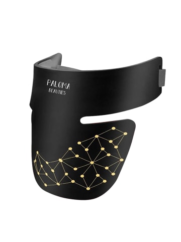 Paloma Beauties LED-Lichttherapie-Maske für Gesicht und Hals in Schwarz