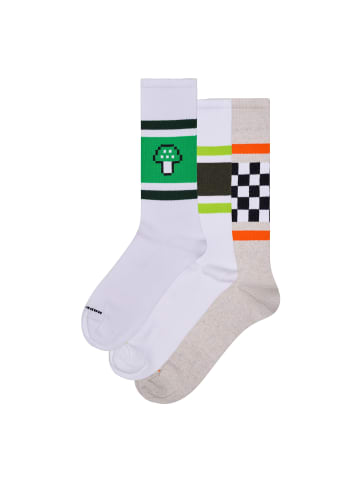 Happy Socks Sneakersocken Stripes Sneaker in weiß