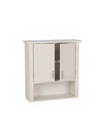 relaxdays Hängeschrank in Weiß - (B)58 x (H)62 x (T)20 cm