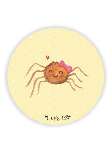 Mr. & Mrs. Panda magnet Spinne Agathe Freude ohne Spruch in Gelb Pastell