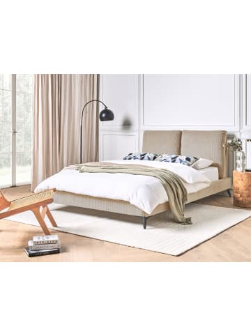 Beliani Doppelbett MELLE in Beige - (W) 156 x (H) 98 x (L) 240 cm