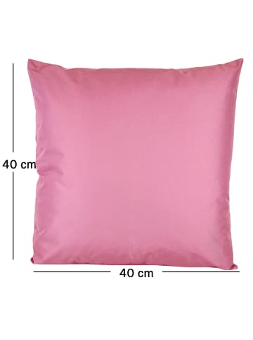 JACK 2er Set Outdoor Kissenhülle 40x40cm Uni in Weinrose