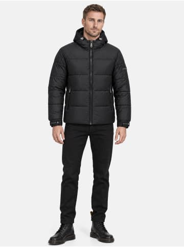 Winterjacke "A809" - mit Kapuze - in Schwarz