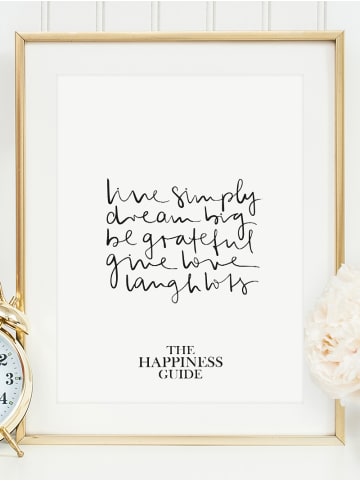 Tales by Jen Poster / Kunstdruck "The Happiness Guide" I Ohne Rahmen