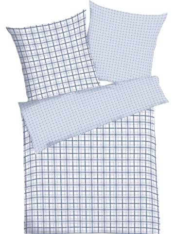kaeppel Seersucker Wendebettwäsche in hellblau