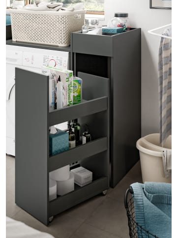 Inn.Furn Waschmaschinenschrank grau Set 8-teilig 300 x 196 cm, XXXL mit viel Stauraum