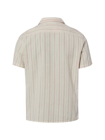 Finshley & Harding Kurzarmshirt in ecru rosa - 0001