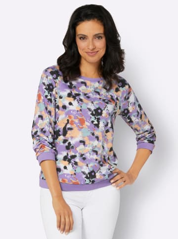 WITT WEIDEN Sweatshirt in apricot-lavendel-bedruckt