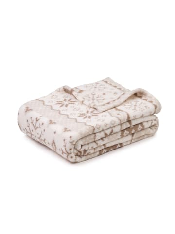 Gözze Wohndecke Nordic 150x200 cm in taupe