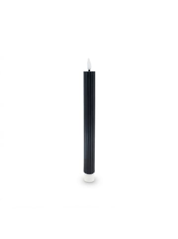 relaxdays 6 x LED Stabkerzen in Schwarz