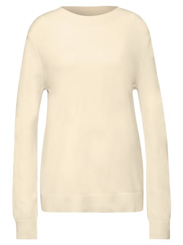 Street One Pullover mit Rollkante in Beige