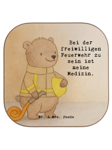 Mr. & Mrs. Panda Tassenuntersetzer Bär Freiwillige Feuerwehr Des... in Weiß