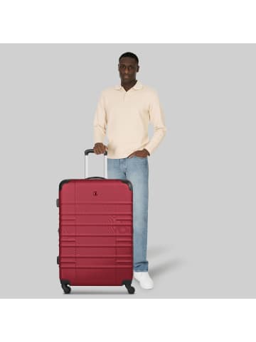Wenger Amplar Evo 4 Rollen Trolley L 75 cm mit Dehnfalte in ruby
