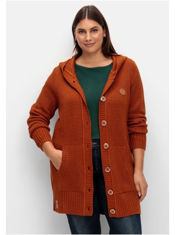 sheego Strickjacke in cognac