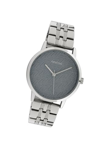 Oozoo Analog-Armbanduhr Oozoo Timepieces silber mittel (ca. 36mm)