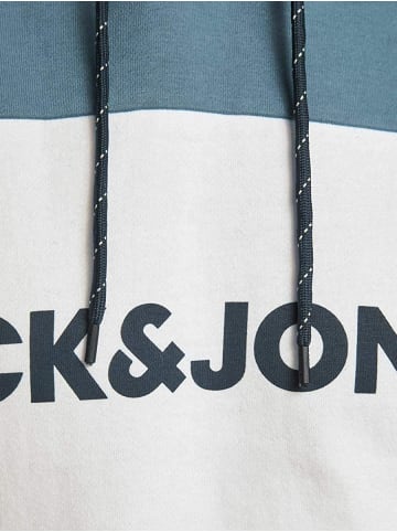 Jack & Jones Sweatshirt 'Logo Blocking' in China Blue REG