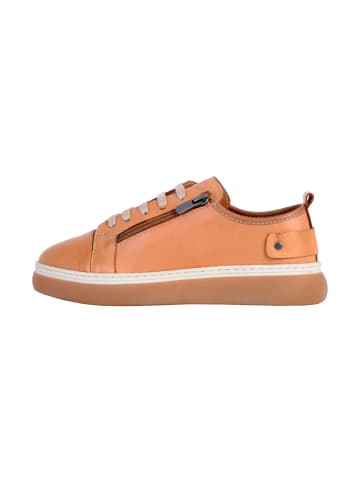 Divine Factory Alénoa Low-Top-Sneaker aus Leder Braun