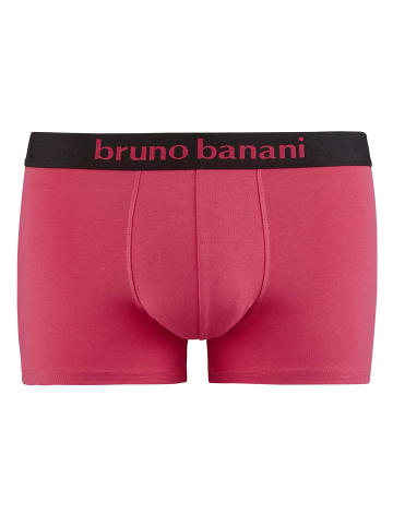 Bruno Banani Boxershort 2er Pack in Magenta/Schwarz