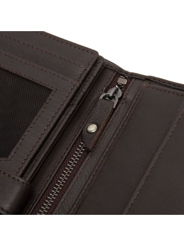 The Chesterfield Brand Leroy Geldbörse RFID Schutz Leder 9 cm brown