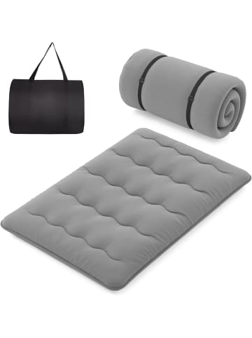 COSTWAY Tatami-Matte Bodenmatratze 140 x 200 cm in Grau