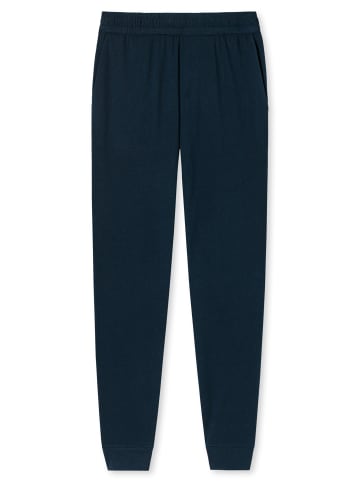 Schiesser Schlafanzug Hose Mix & Relax Cotton in Dunkelblau