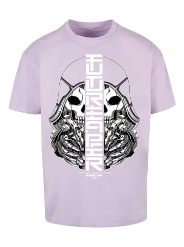F4NT4STIC T-Shirt Cyber Bone Futureaper CYBERPUNK STYLES in lilac