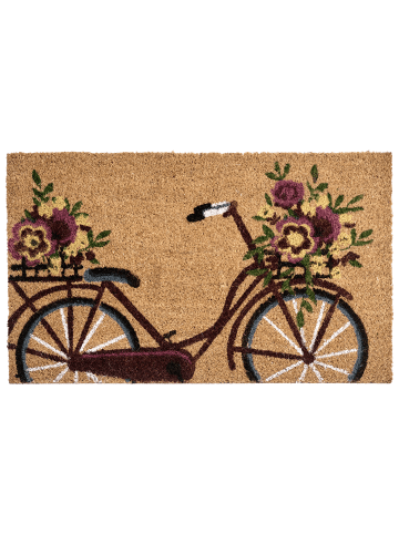 Beliani Fußmatte AVAK in Naturfarben/Bunt - (W) 40 x (L) 60 cm