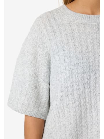 Noisy may Warmer Gemusterter Strickpullover in Grau